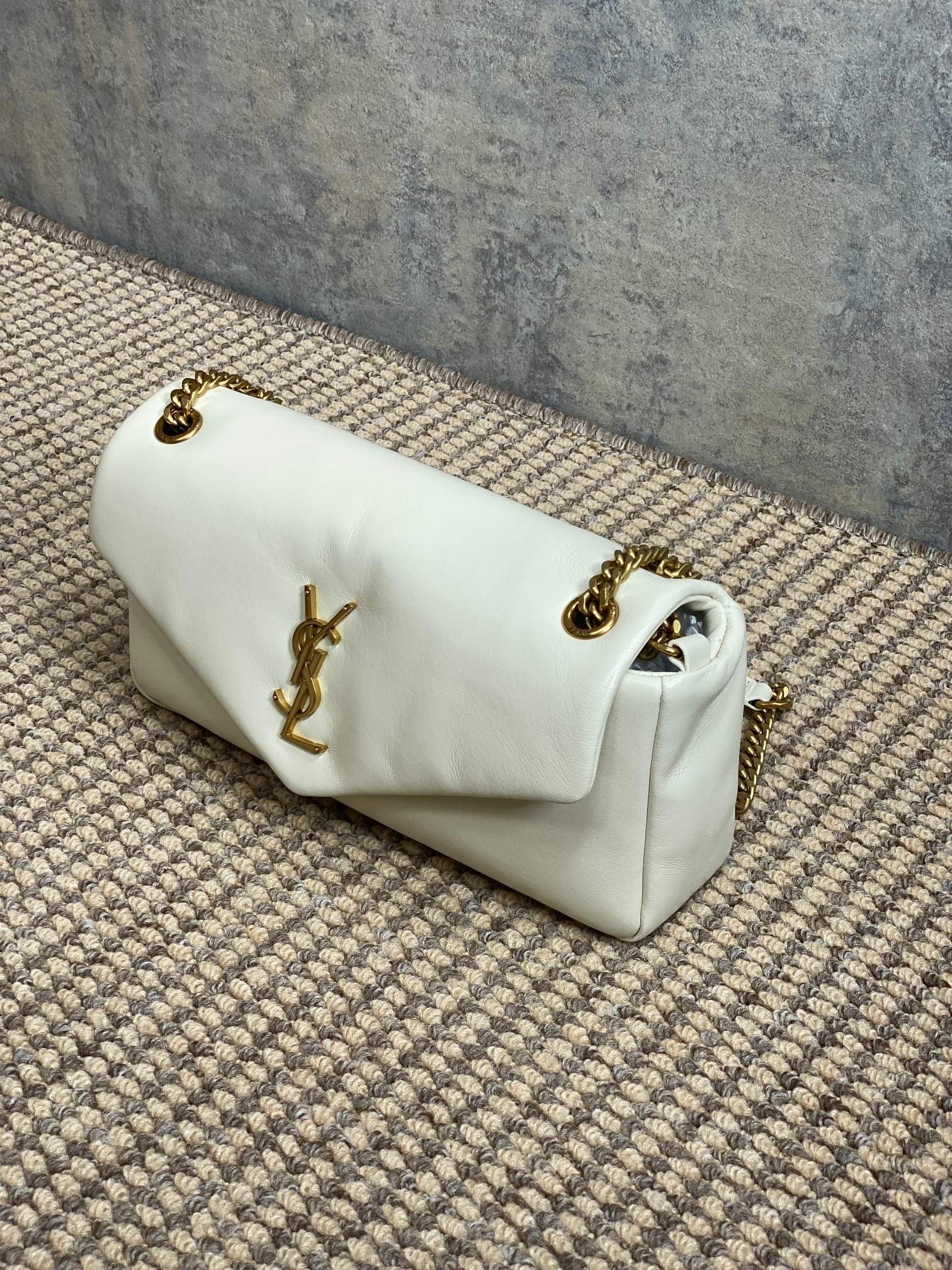 YSL Calypso bag white