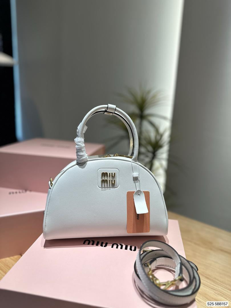 Miu Miu Patent Leather Top Handle Bag