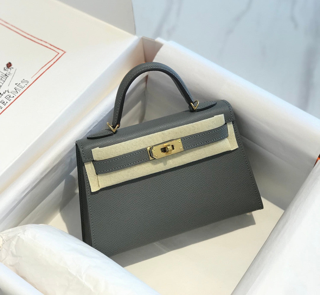Hermes Kelly Mini In Grey