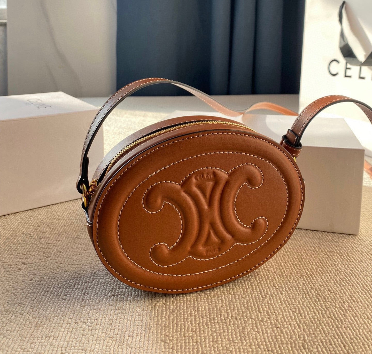 Celine Crossbody Oval Purse