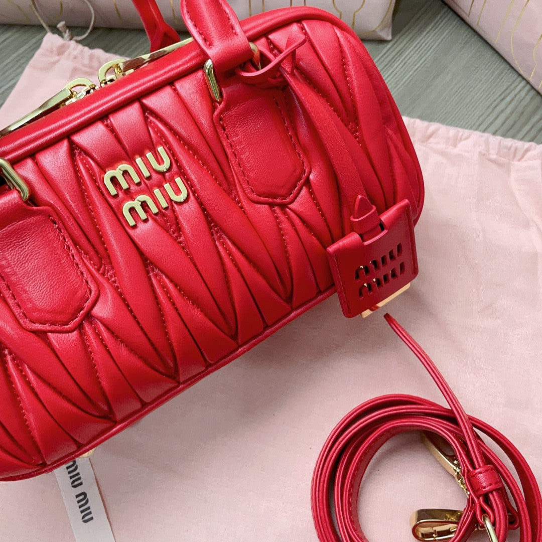 Miu Miu Metalasse red bag