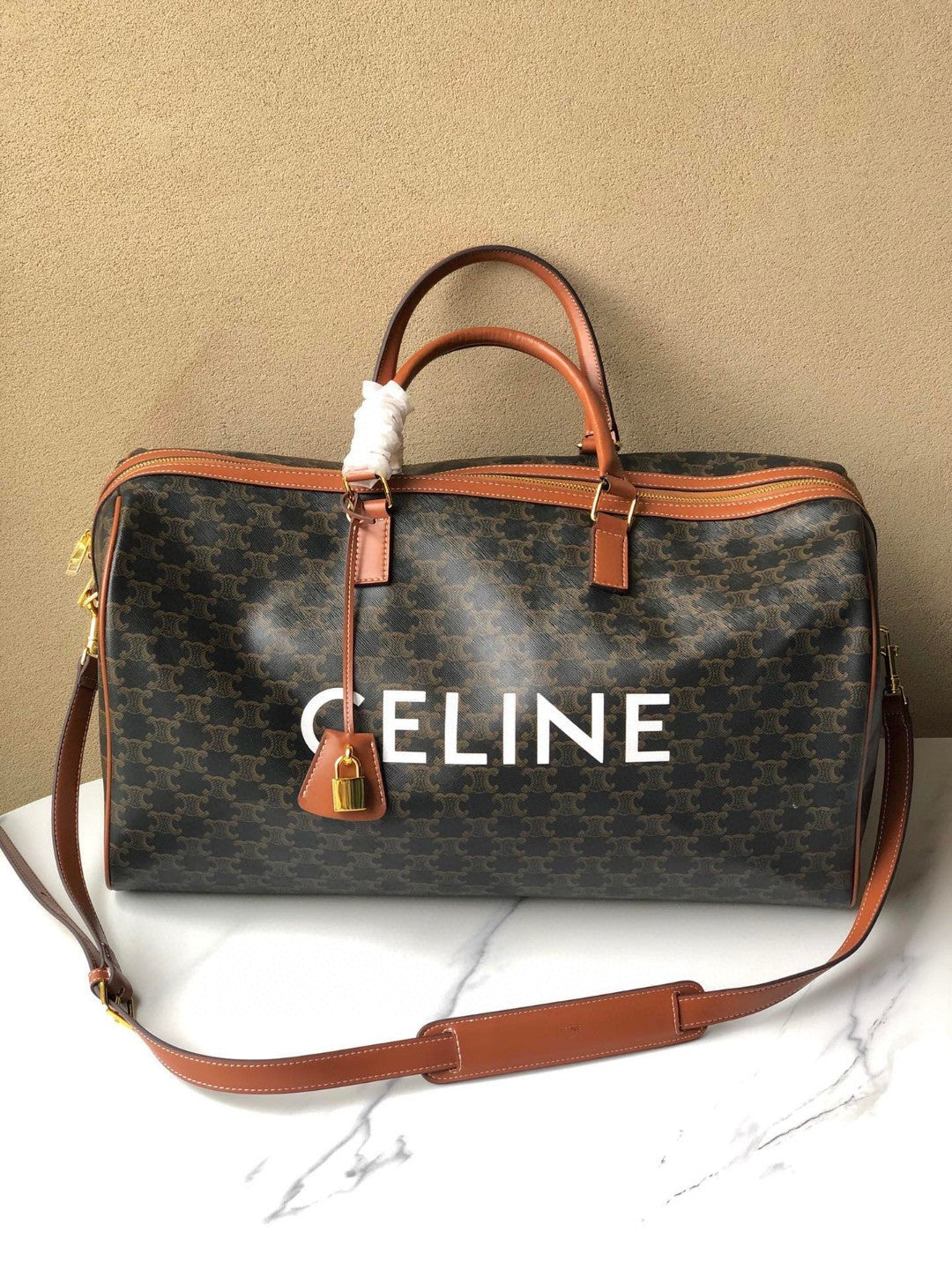 Celine Travel Bag In Canvas