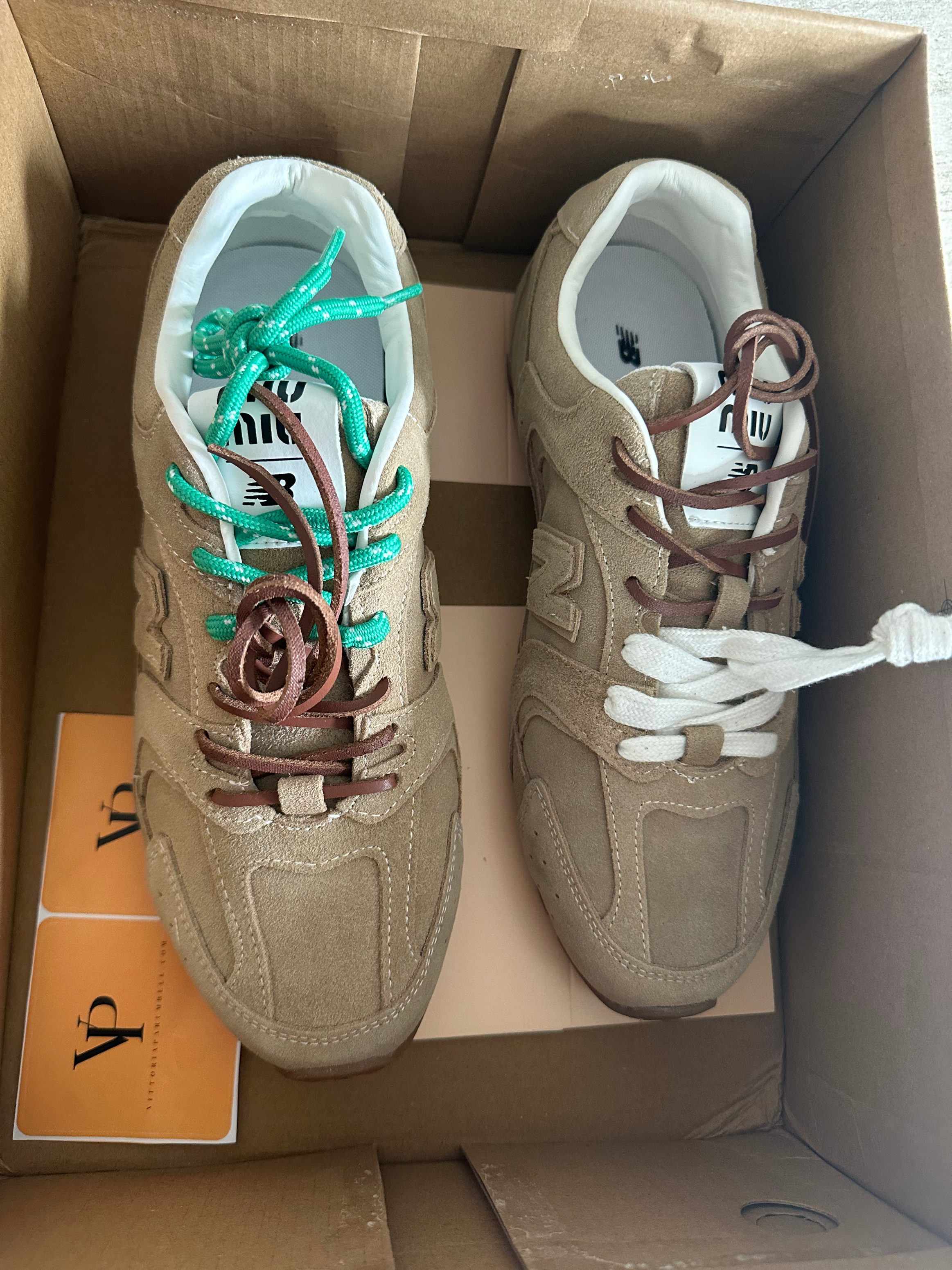 New Balance X Miu Miu 530 SL suede sneakers