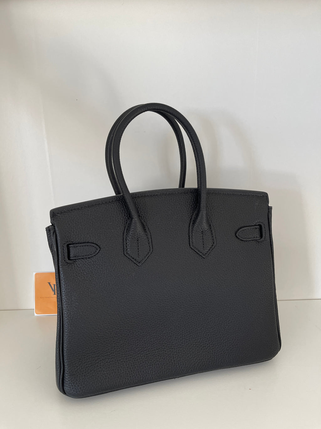 Hermes Togo black silver hardware 25