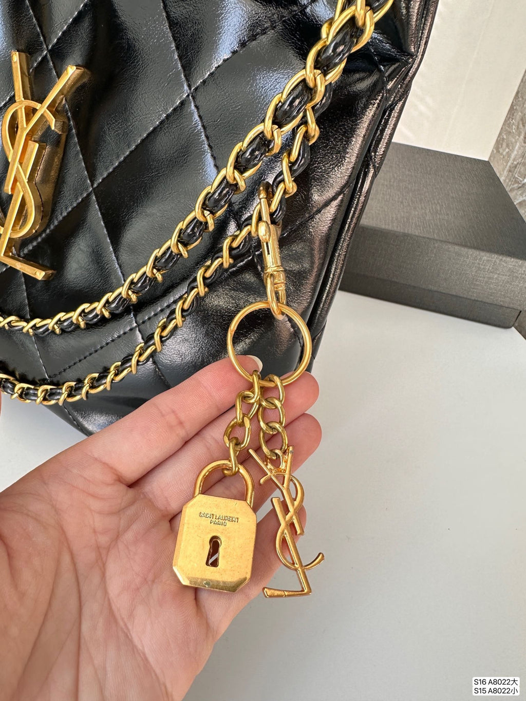 YSL Leather Tote Bag