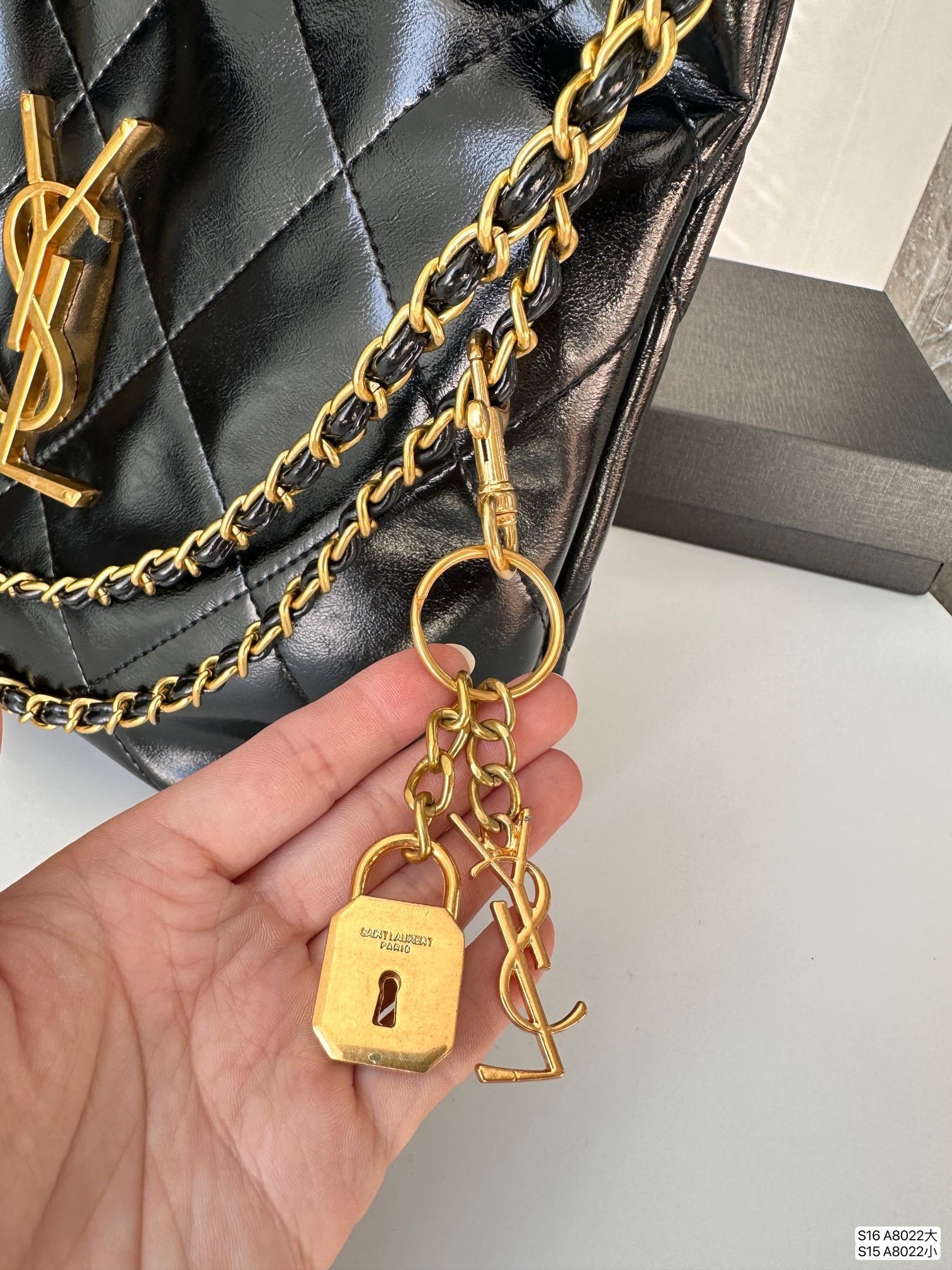 YSL Leather Tote Bag