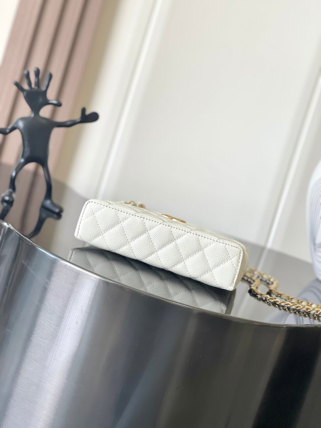 Chanel caviar white