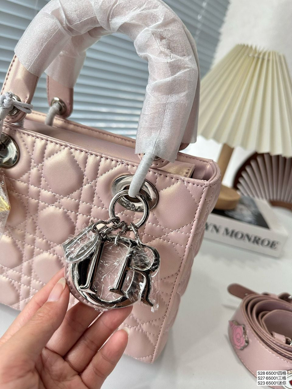 Lady Dior Bag in Pearlscent Pink