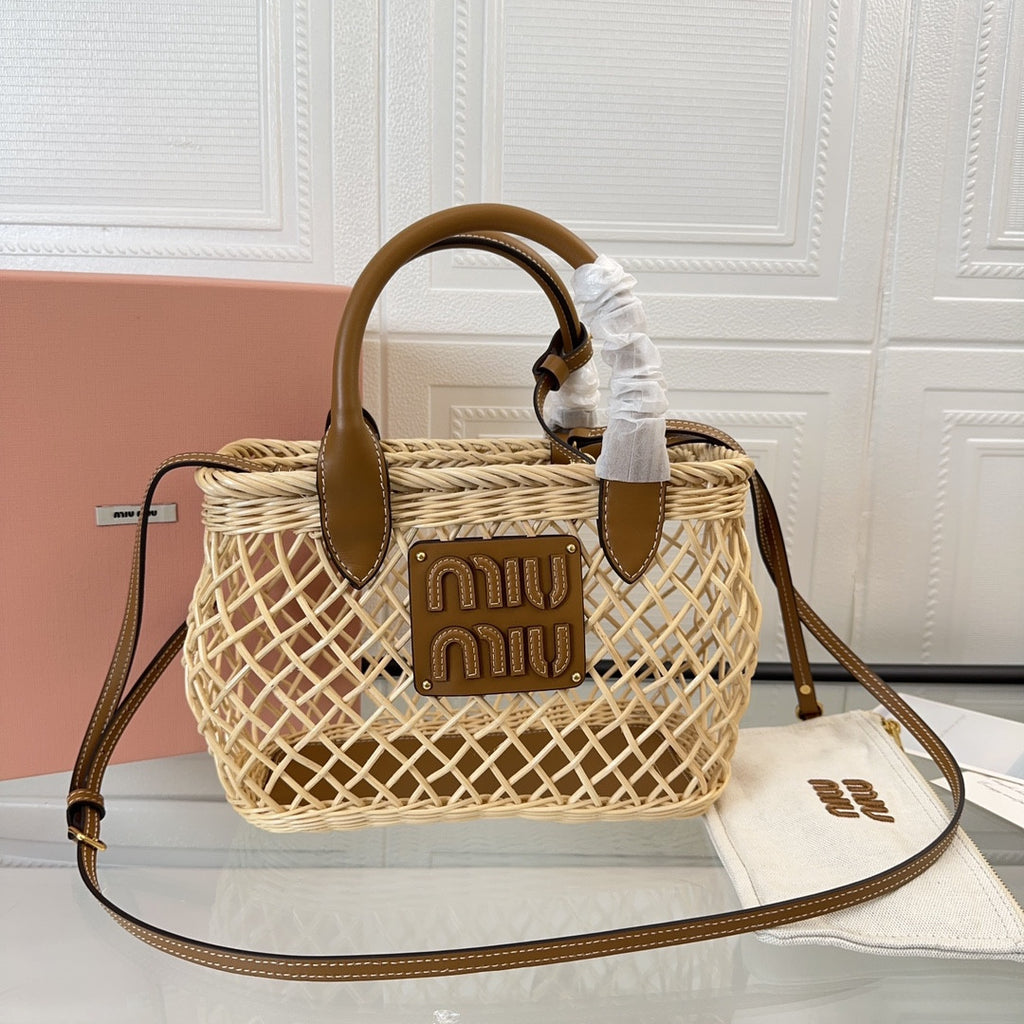 Miu Miu straw bag
