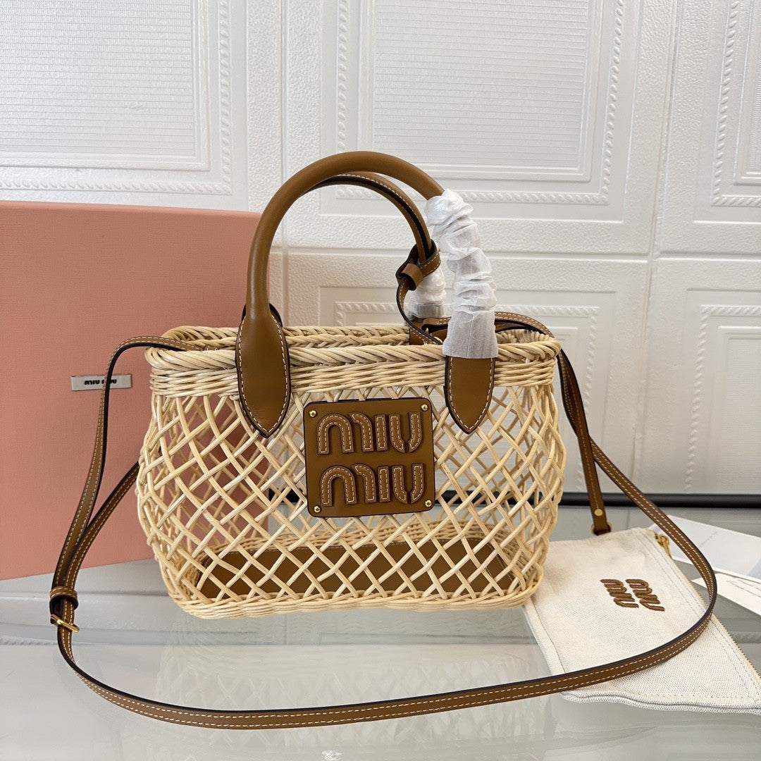 Miu Miu straw bag