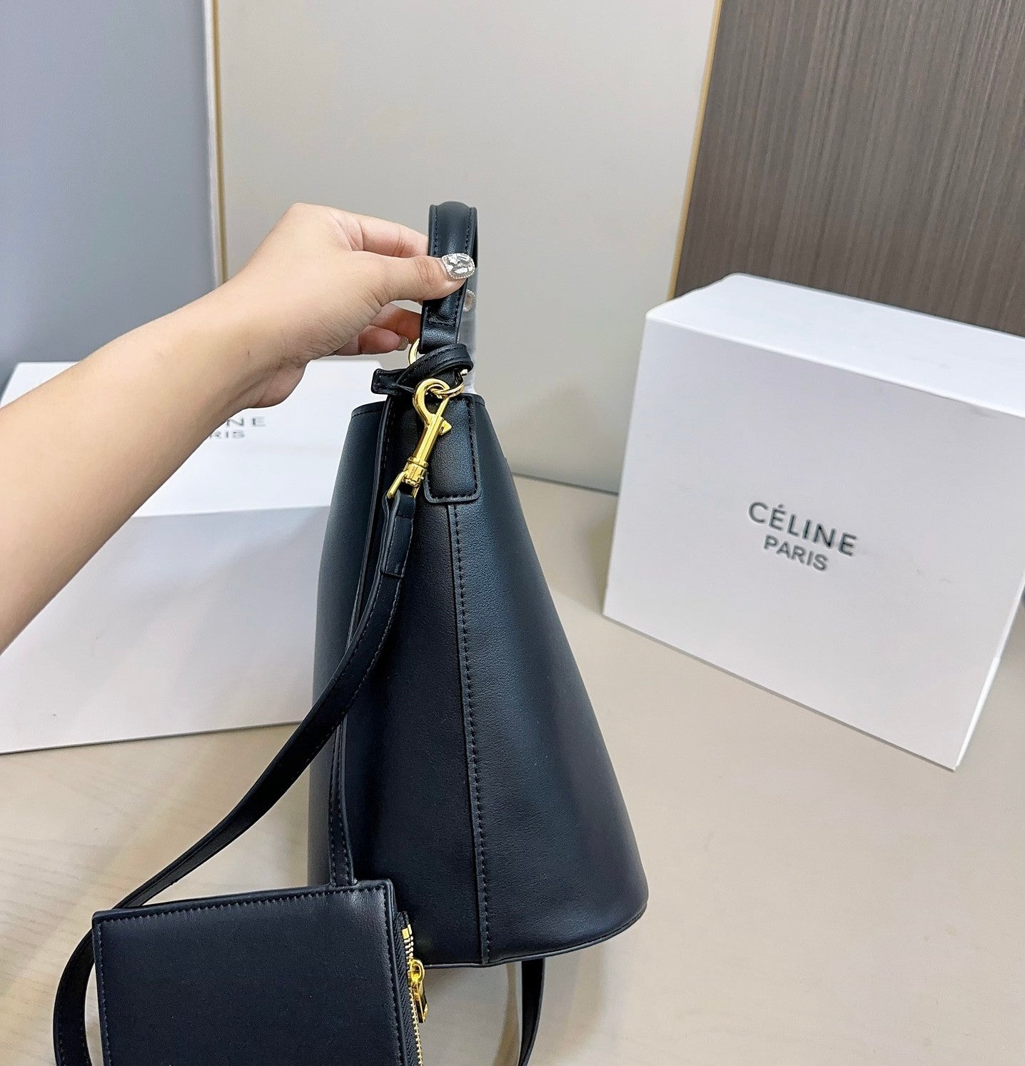 Celine Louise Bag in black
