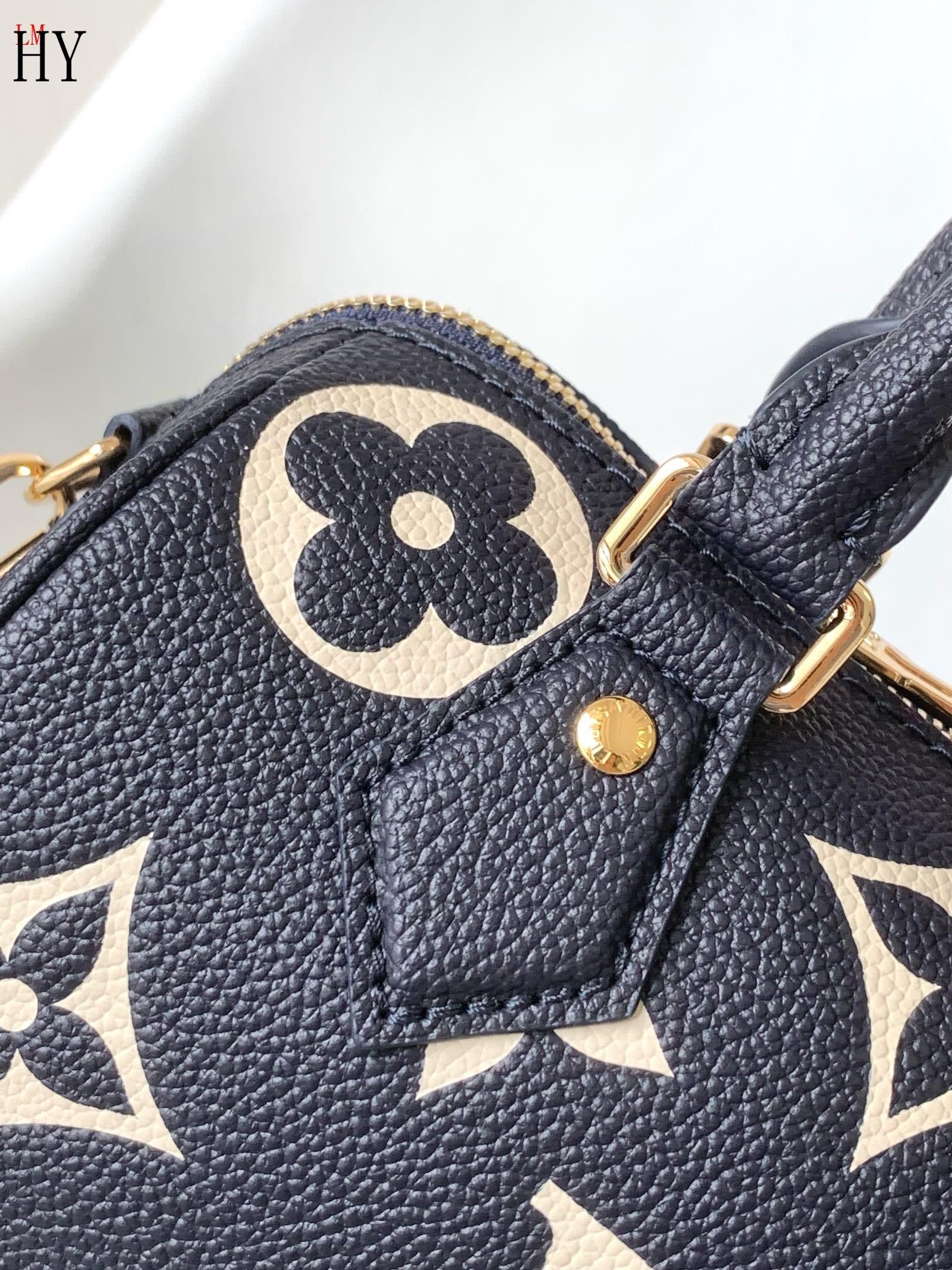 LV Black Leather Bag