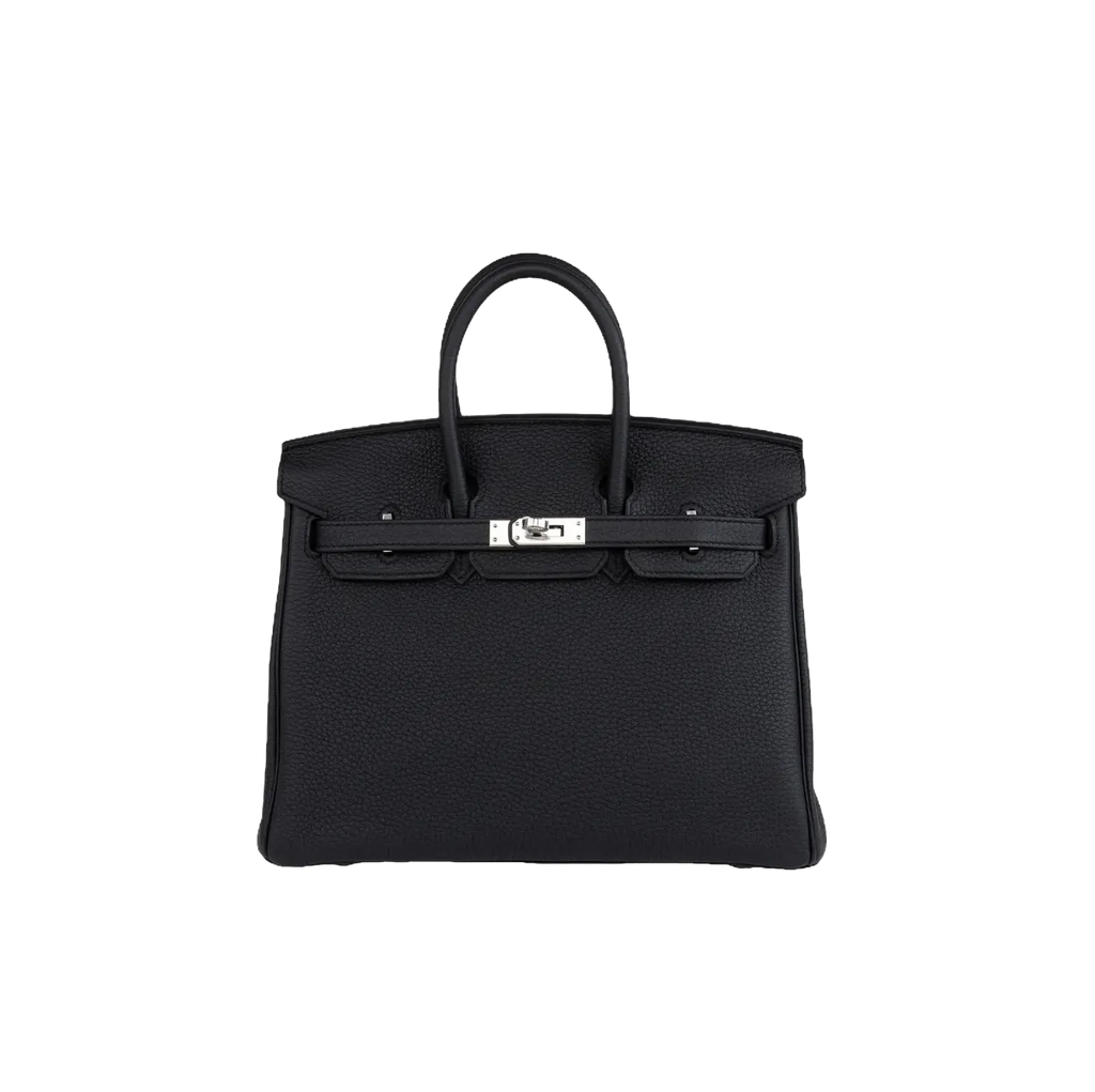 Hermes Togo black silver hardware 25