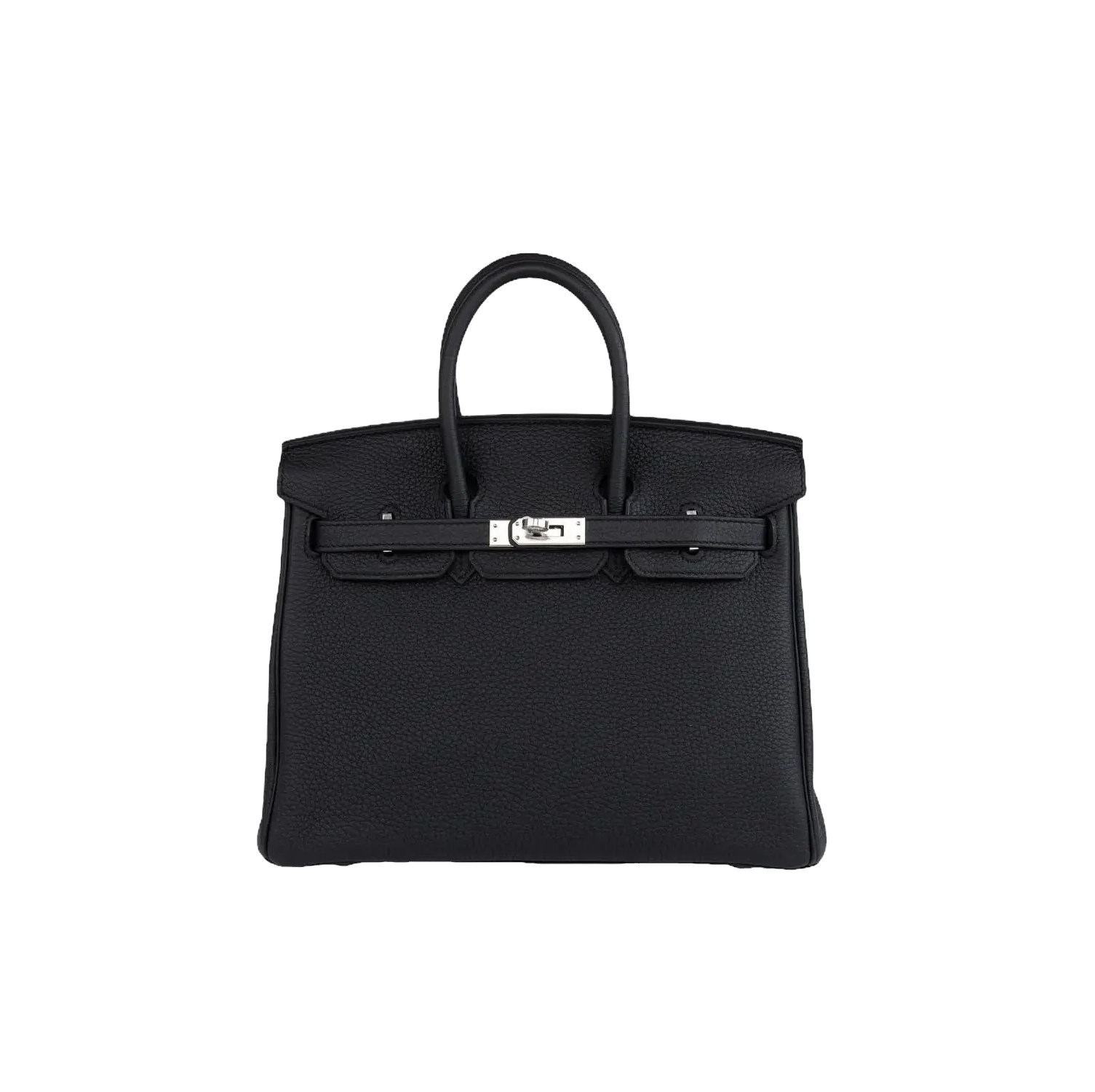 Hermes Togo black silver hardware 25
