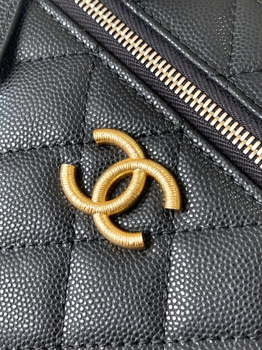 Chanel black caviar