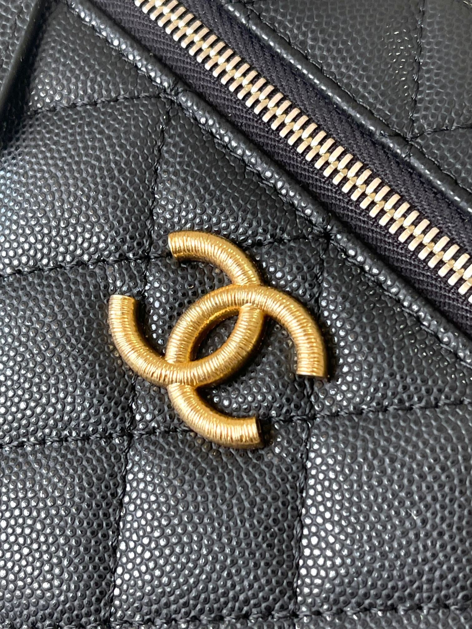 Chanel black caviar