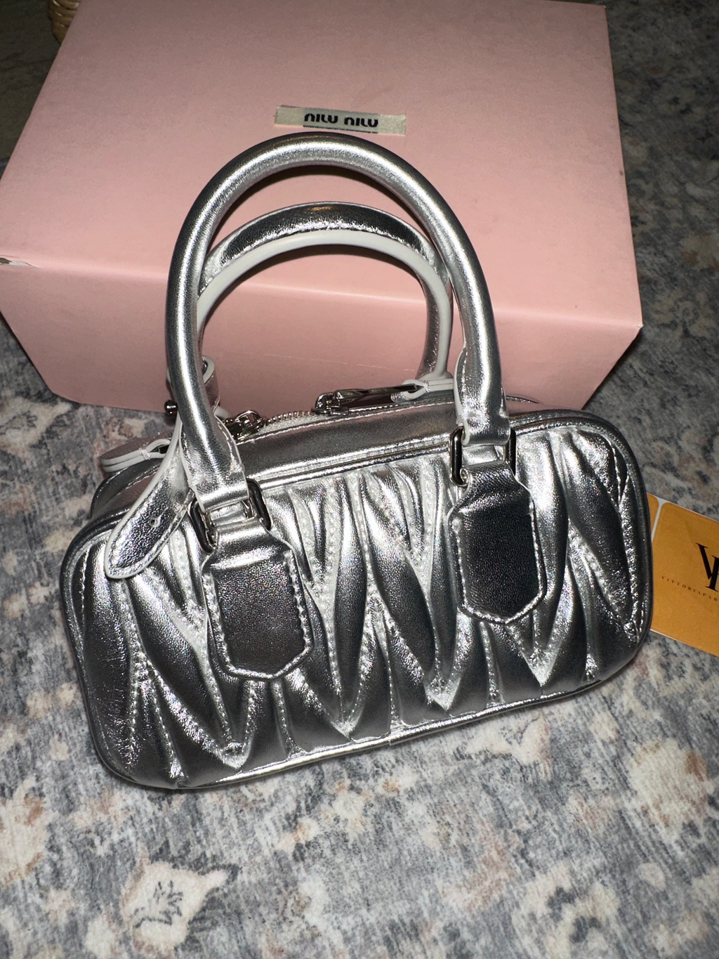 Miu Miu silver bag