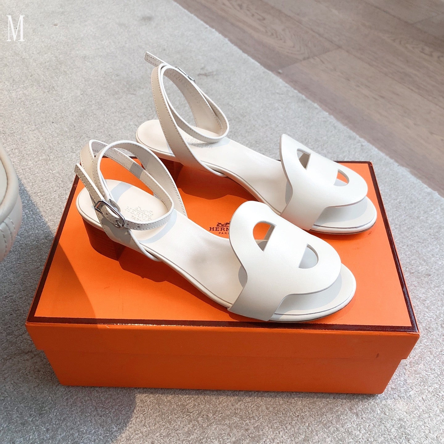 Hermes sandals leather