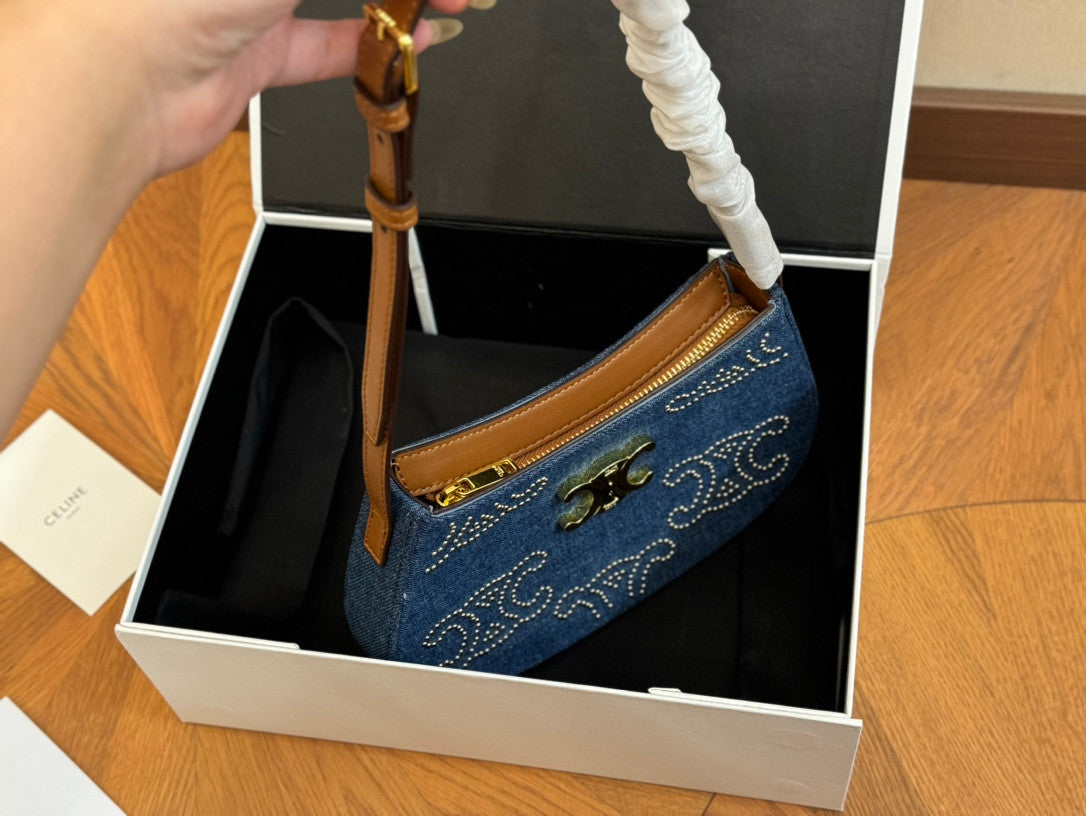 Celine Tilly Bag In Denim