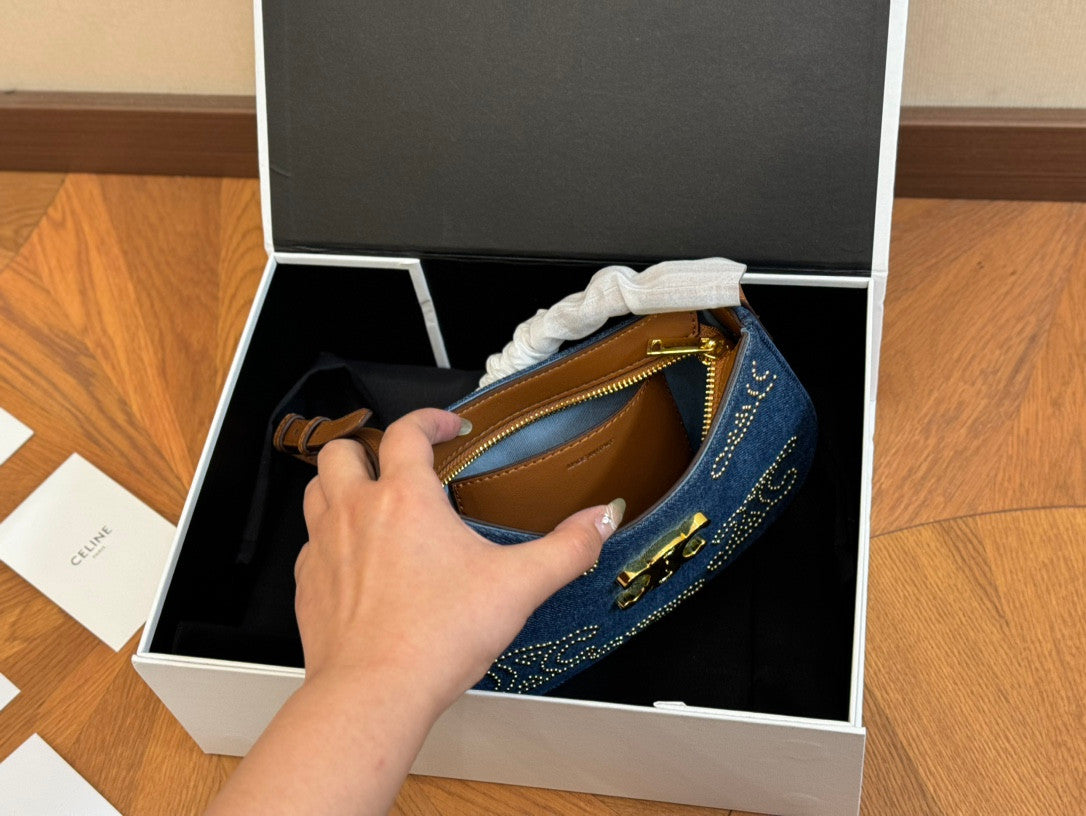 Celine Tilly Bag In Denim