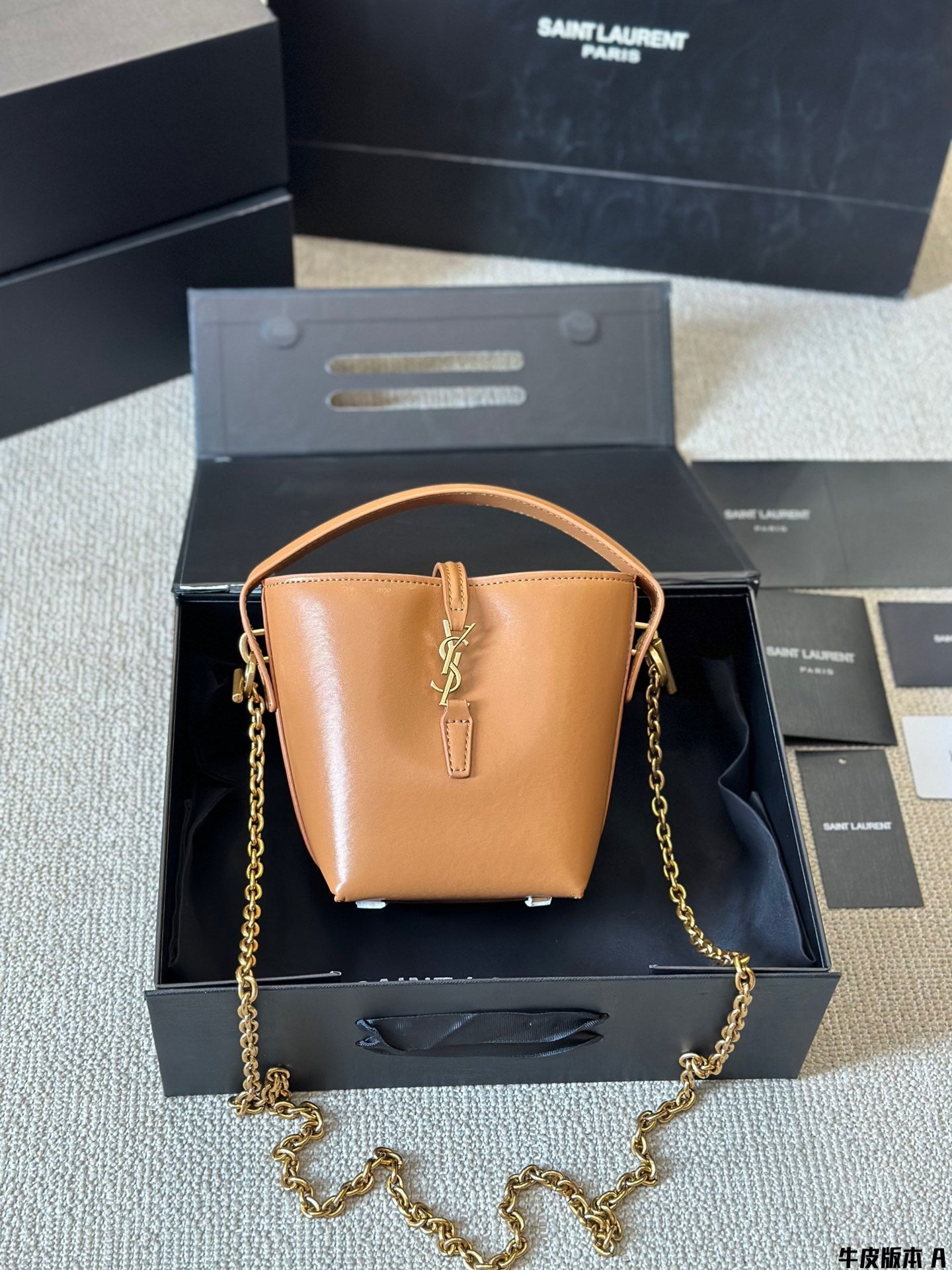 YSL Le 37 Mini In Shiny Leather