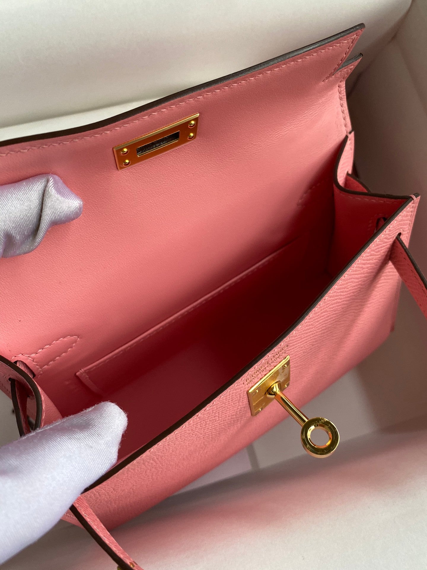 Kelly bag in pink