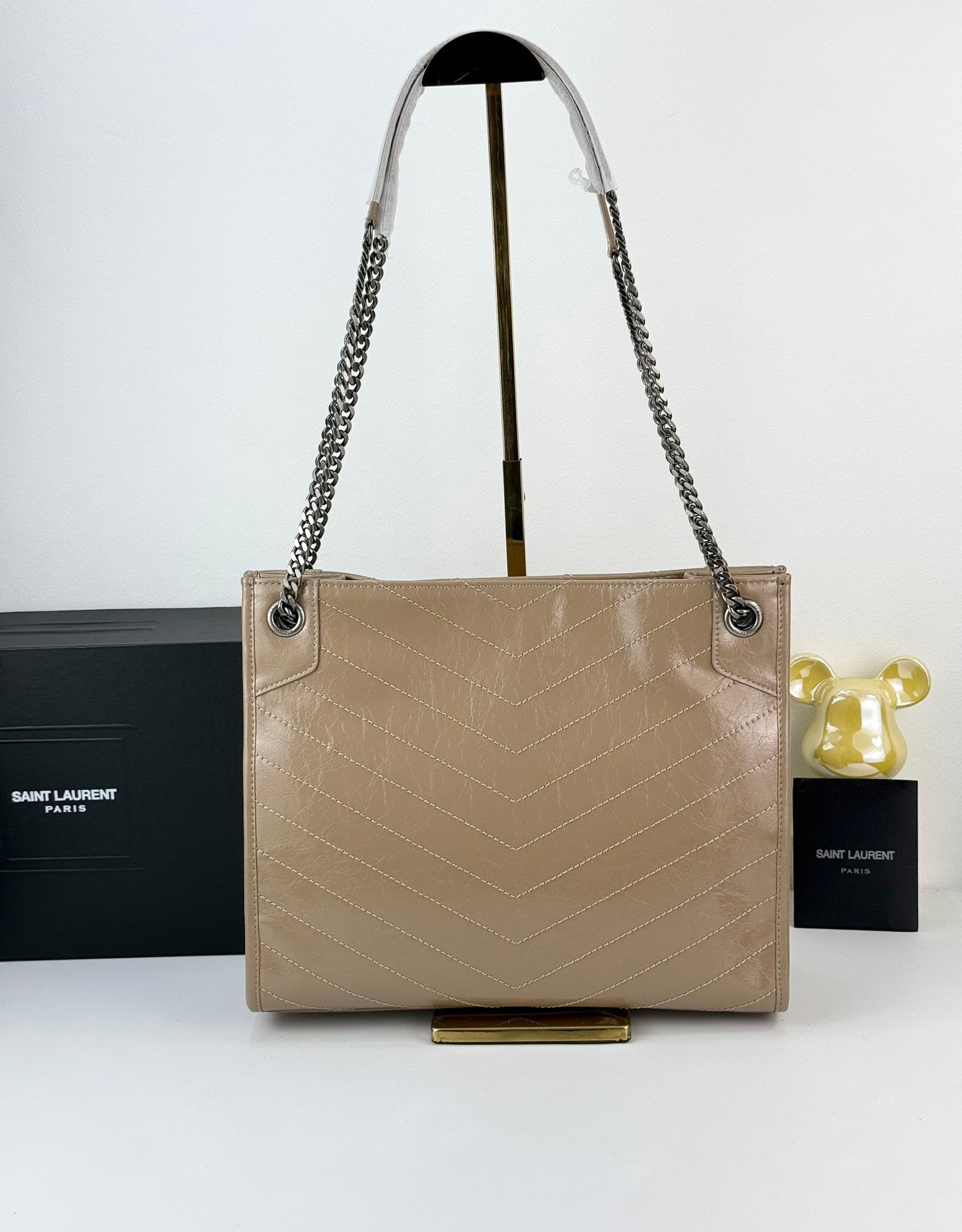 YSL Niki bag cream