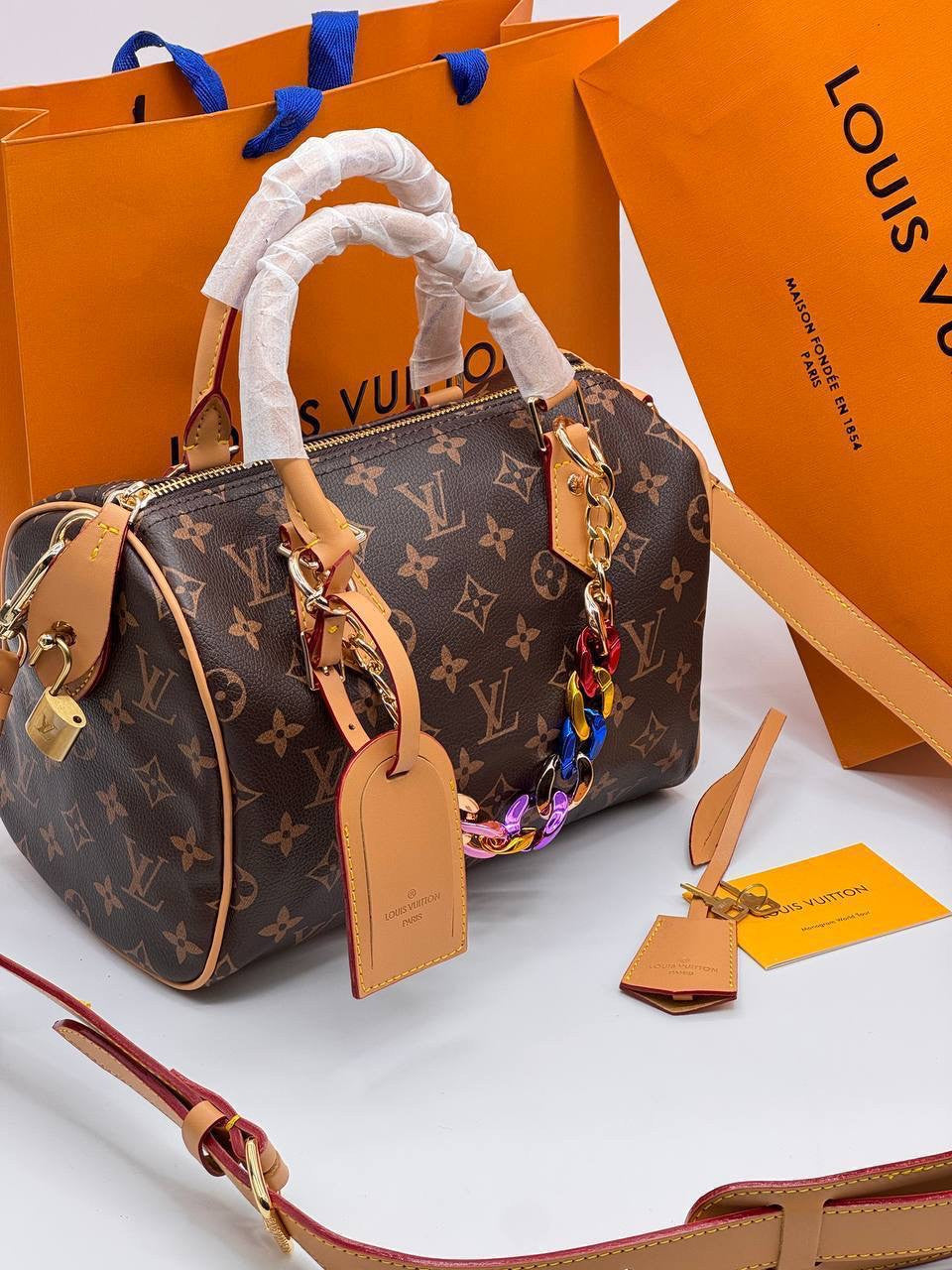 Louis Vuitton brown handbag
