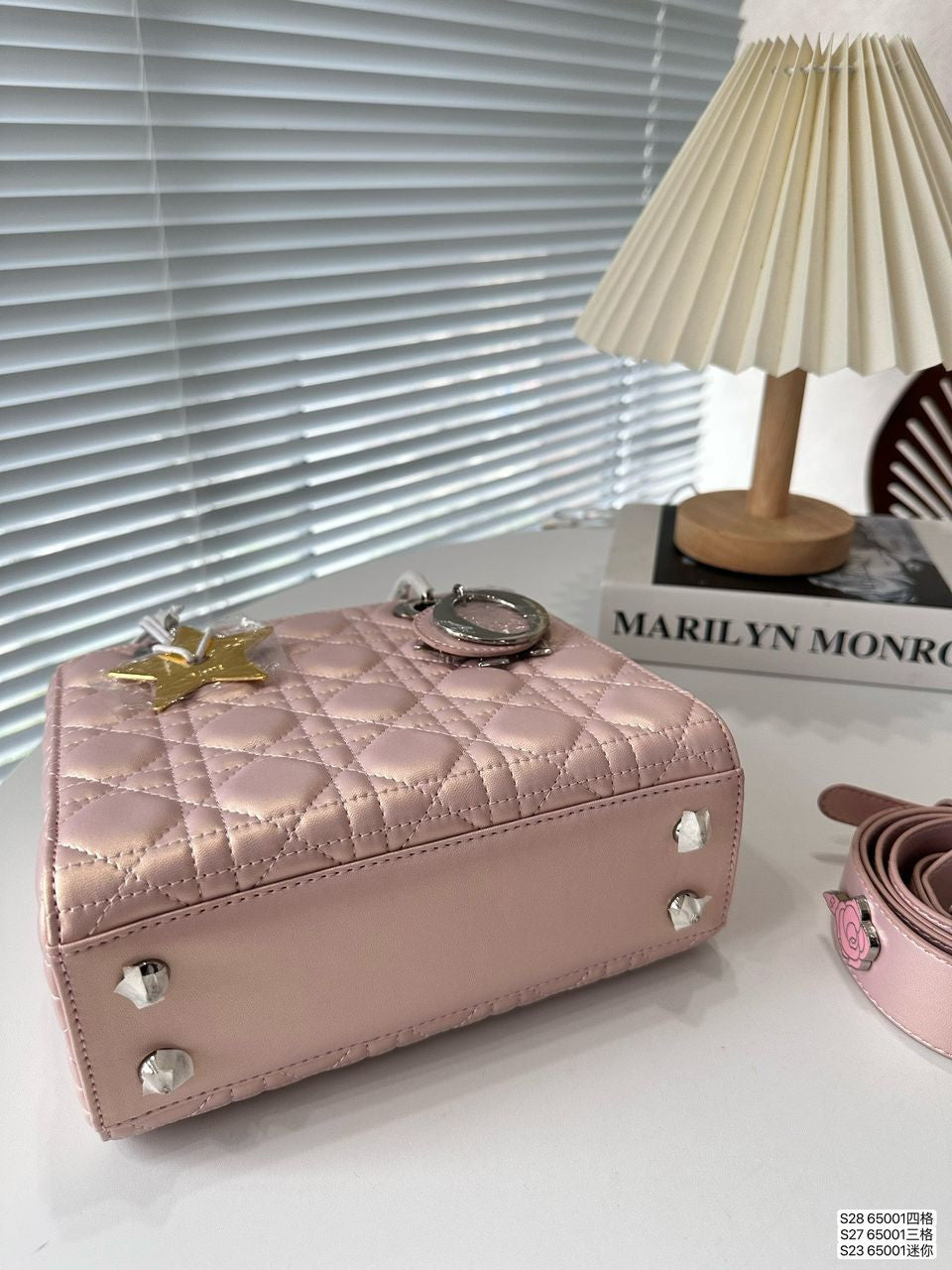 Lady Dior Bag in Pearlscent Pink