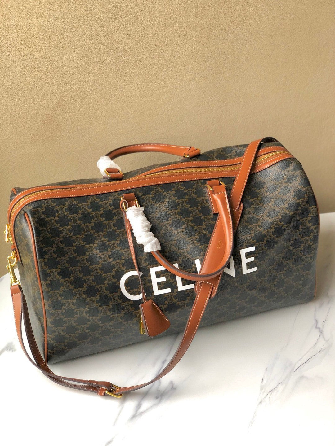 Celine Travel Bag In Canvas