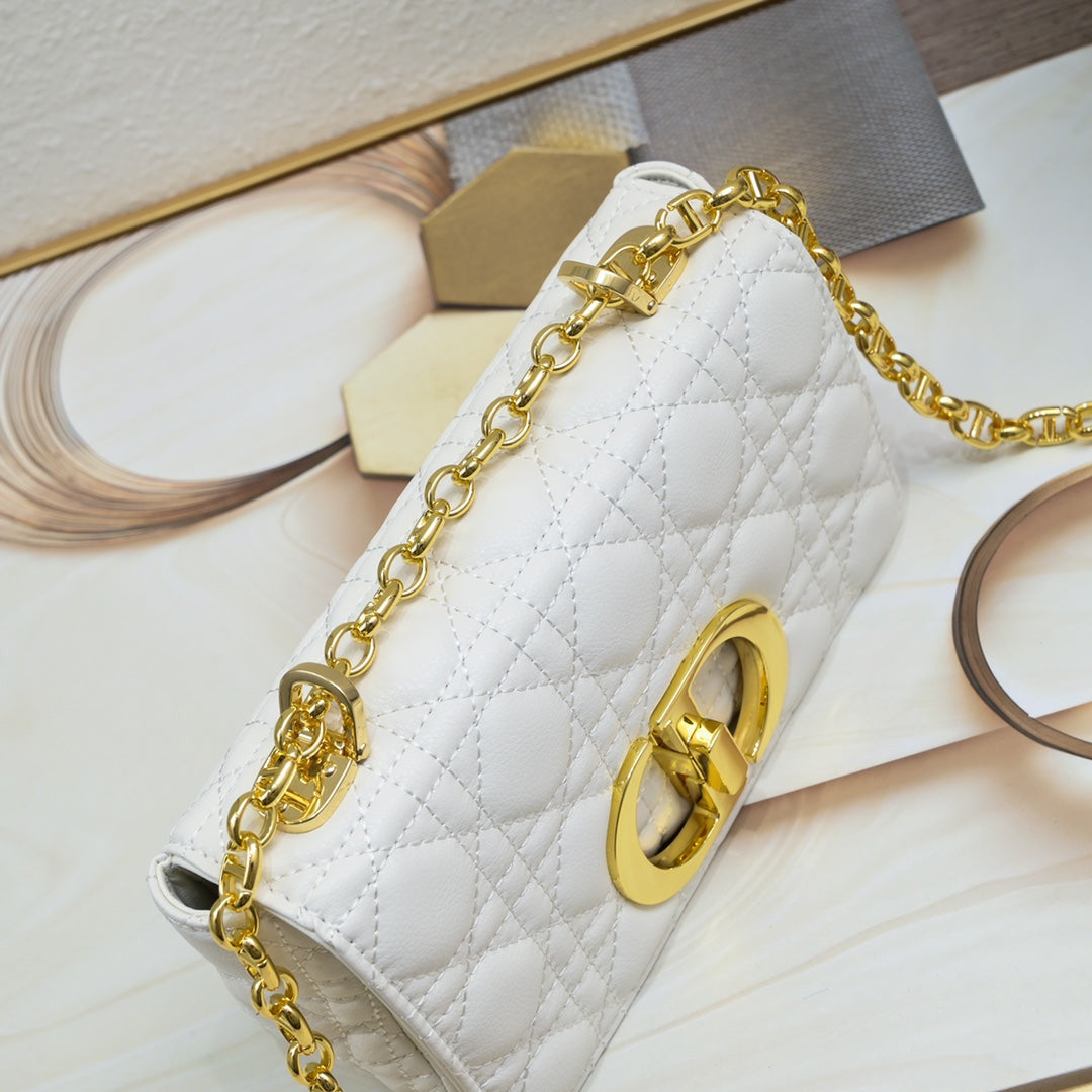Dior Caro Bag In White