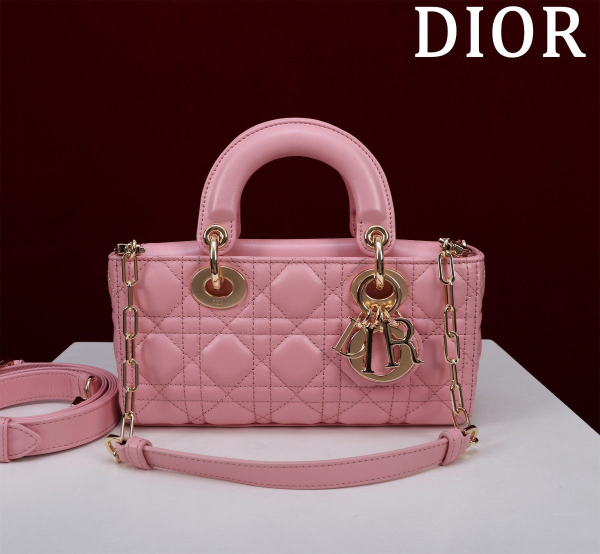 Dior pink Lady bag