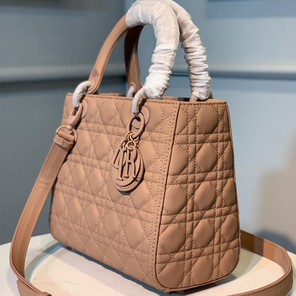 Medium Lady Dior Bag in Nude
