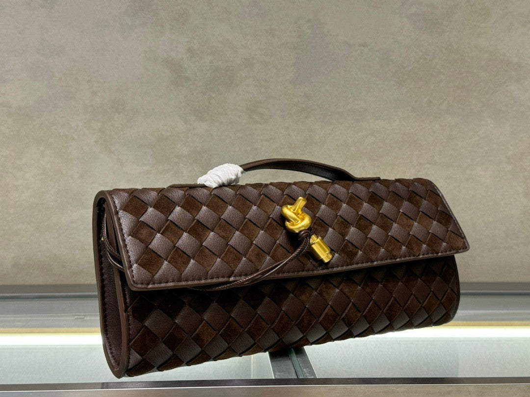Bottega Veneta clutch brown