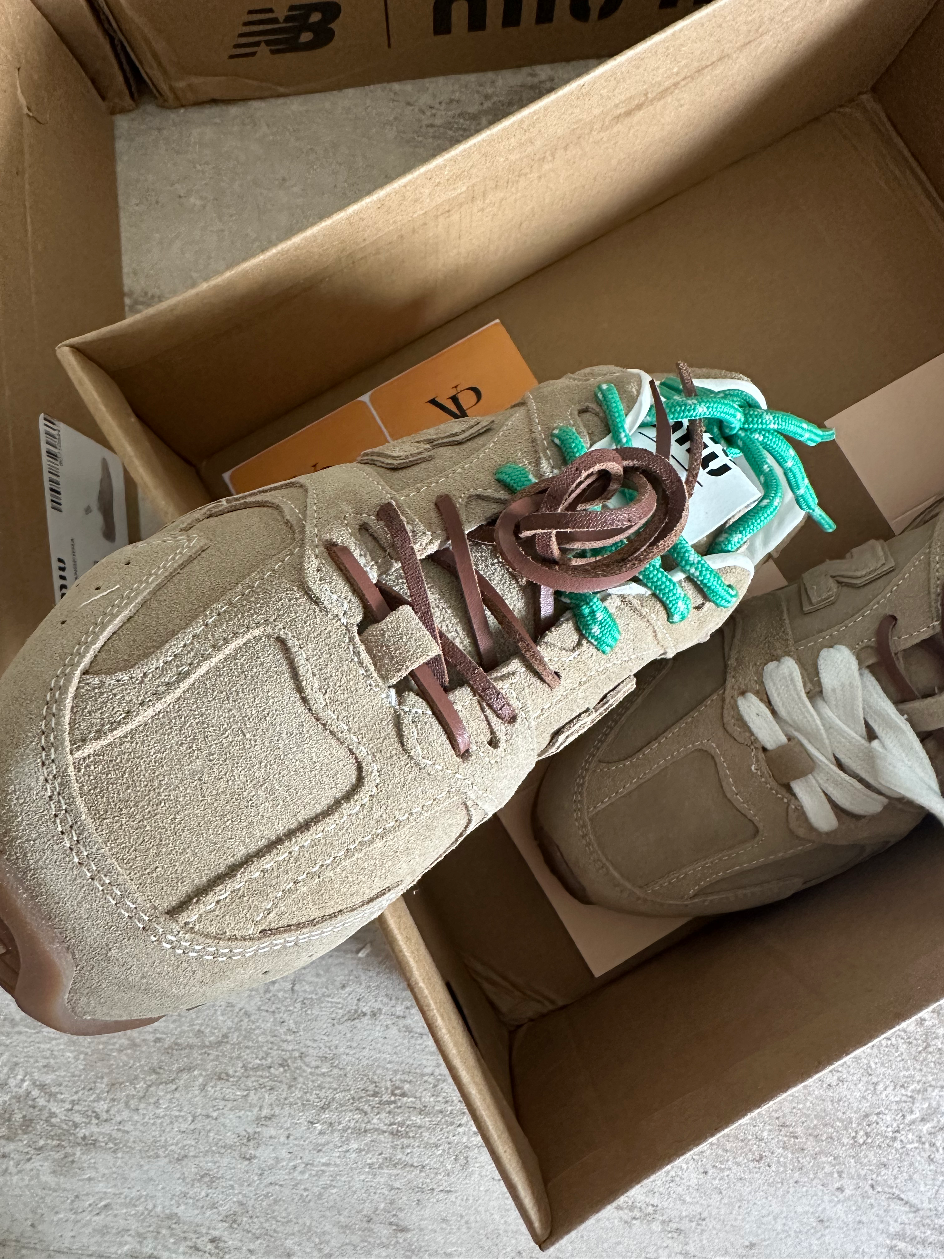 New Balance X Miu Miu 530 SL suede sneakers