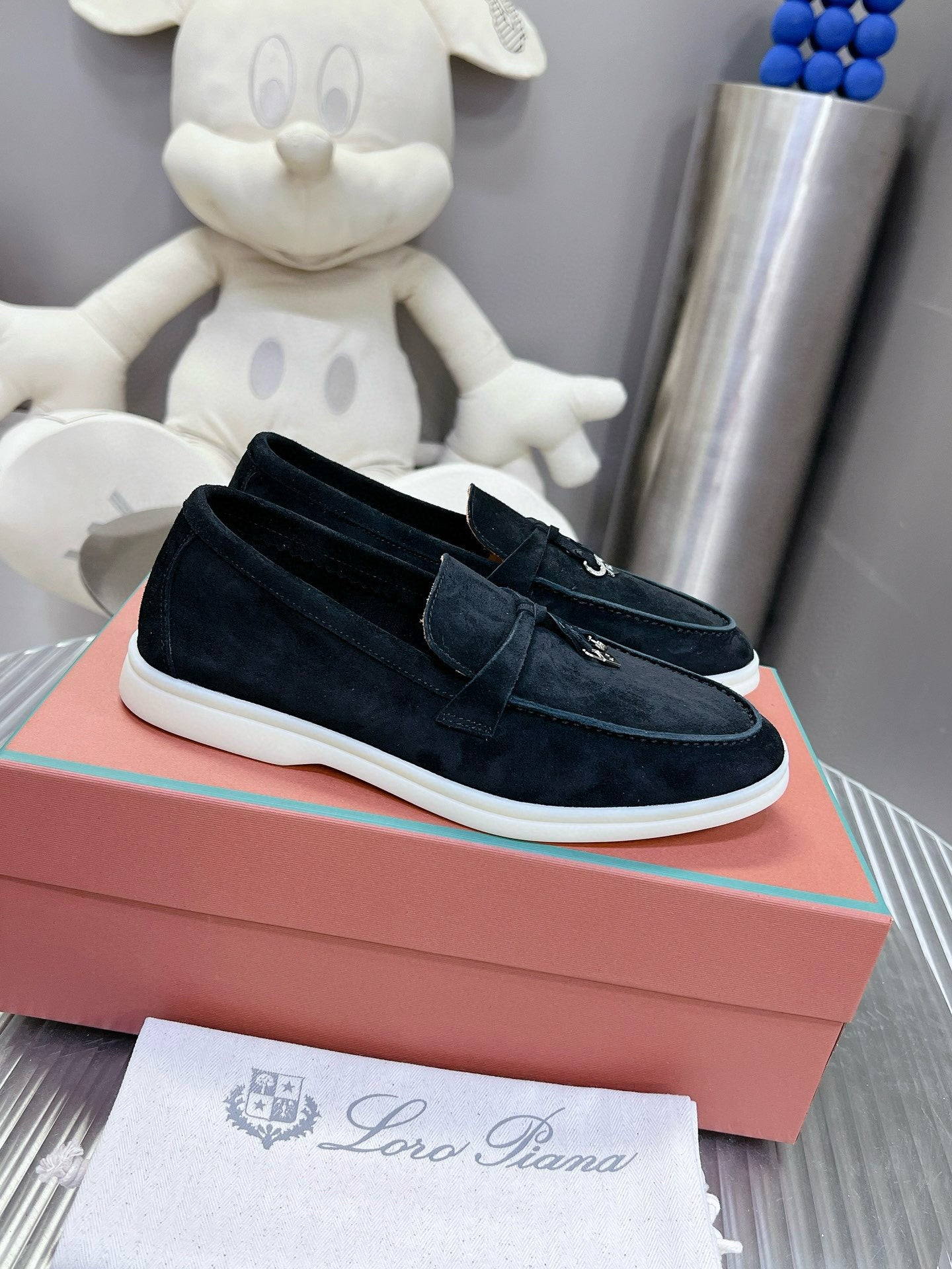 Loro Piana loafers black