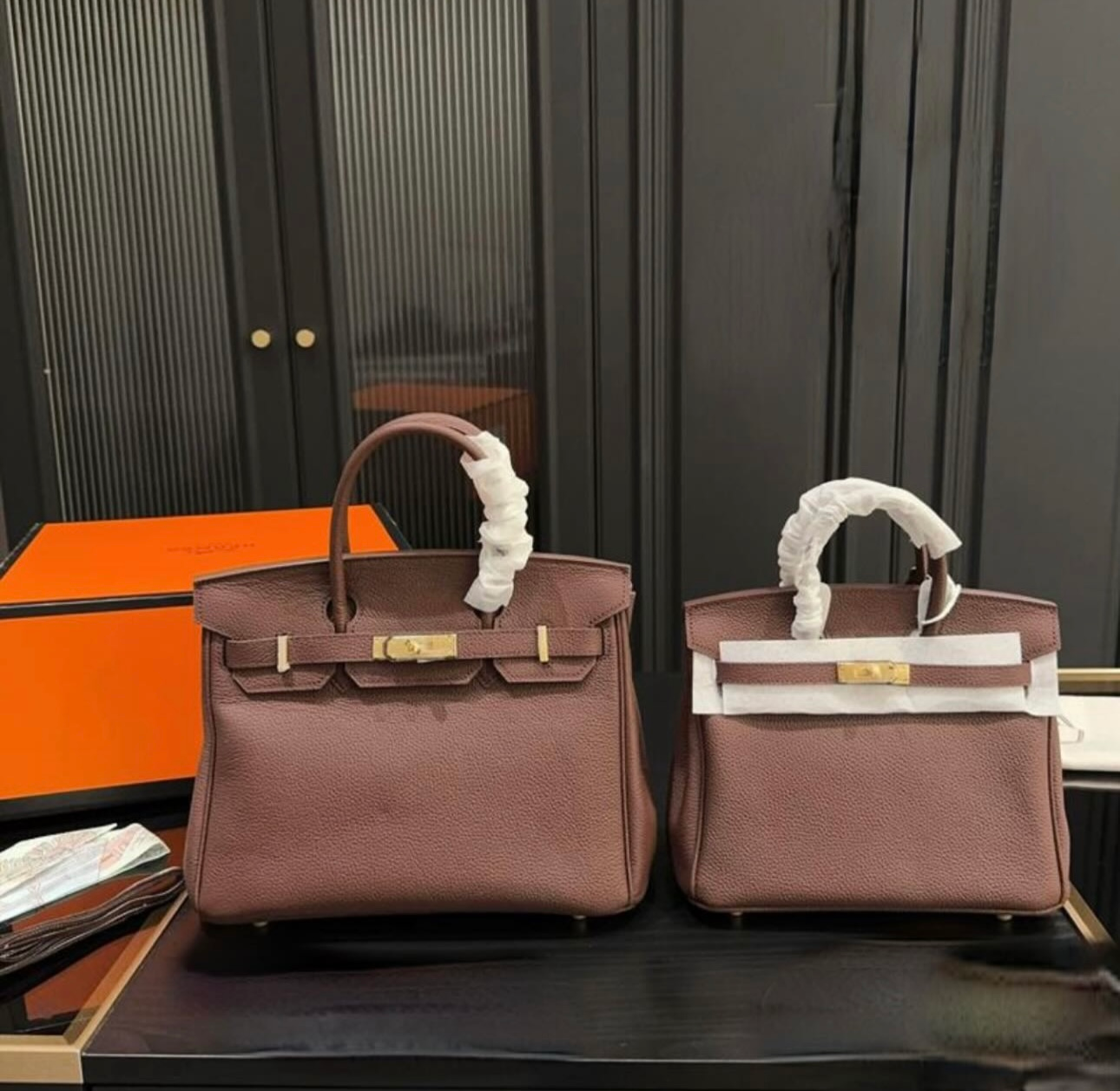 Hermes Birkin In Dark Chocolate