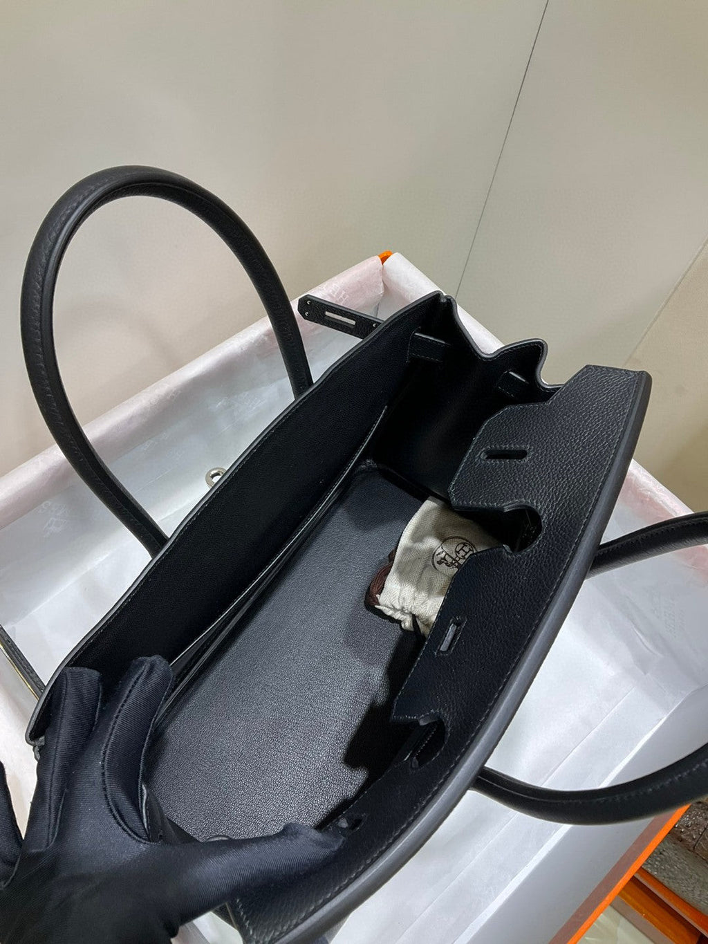 Hermes Birkin Black Togo de calitate superioară
