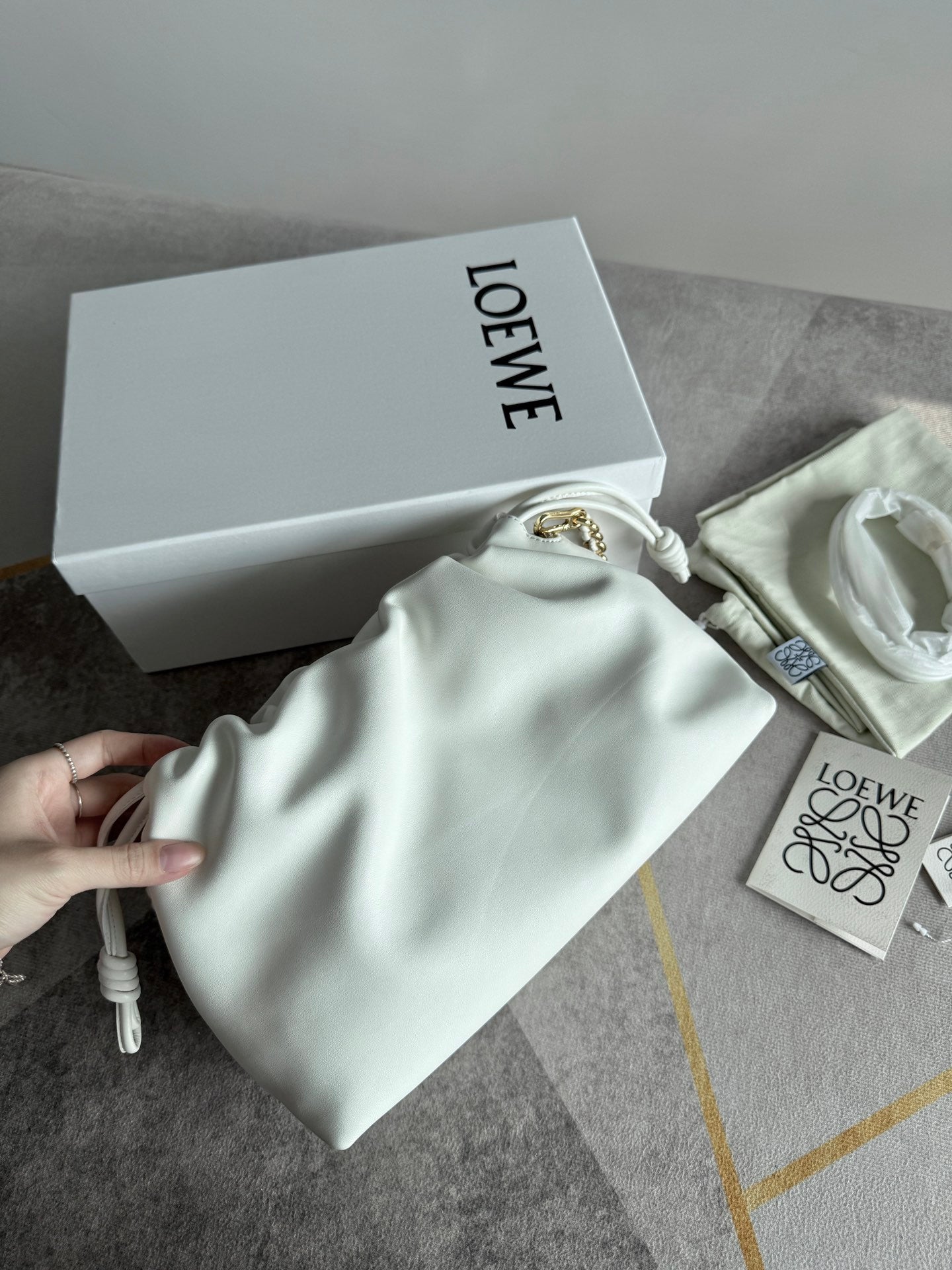 Loewe tote bag white