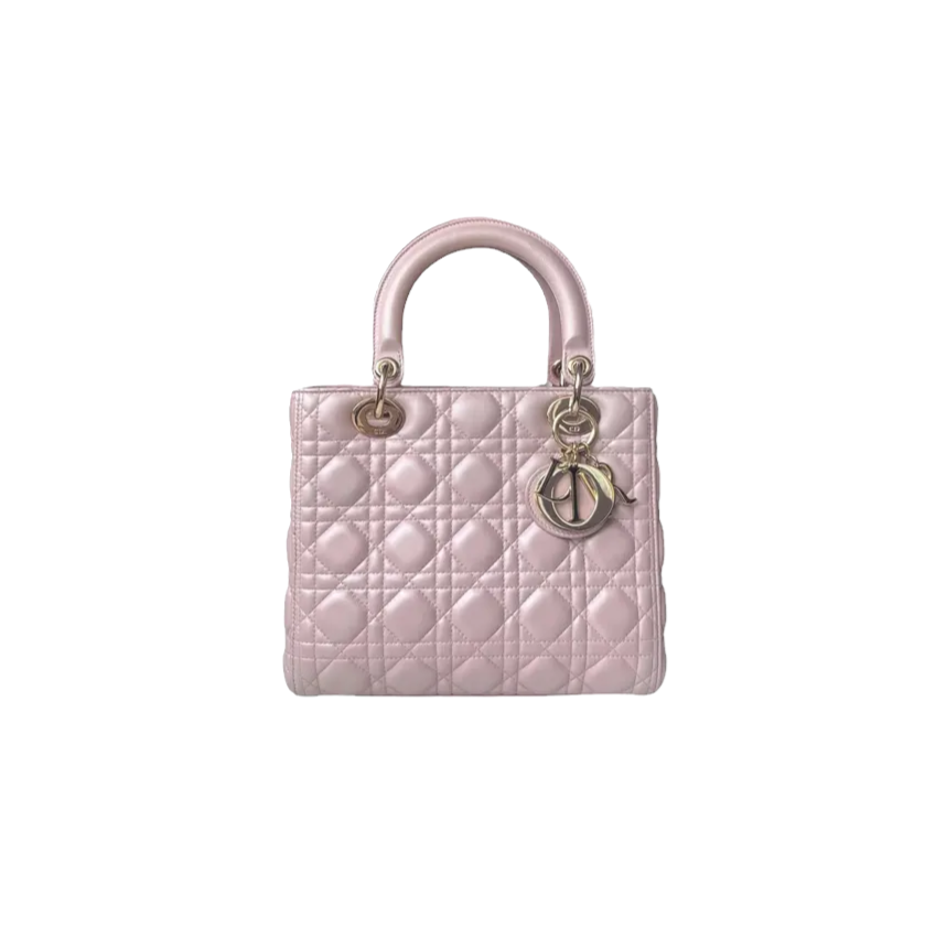 Lady Dior Bag in Pearlscent Pink