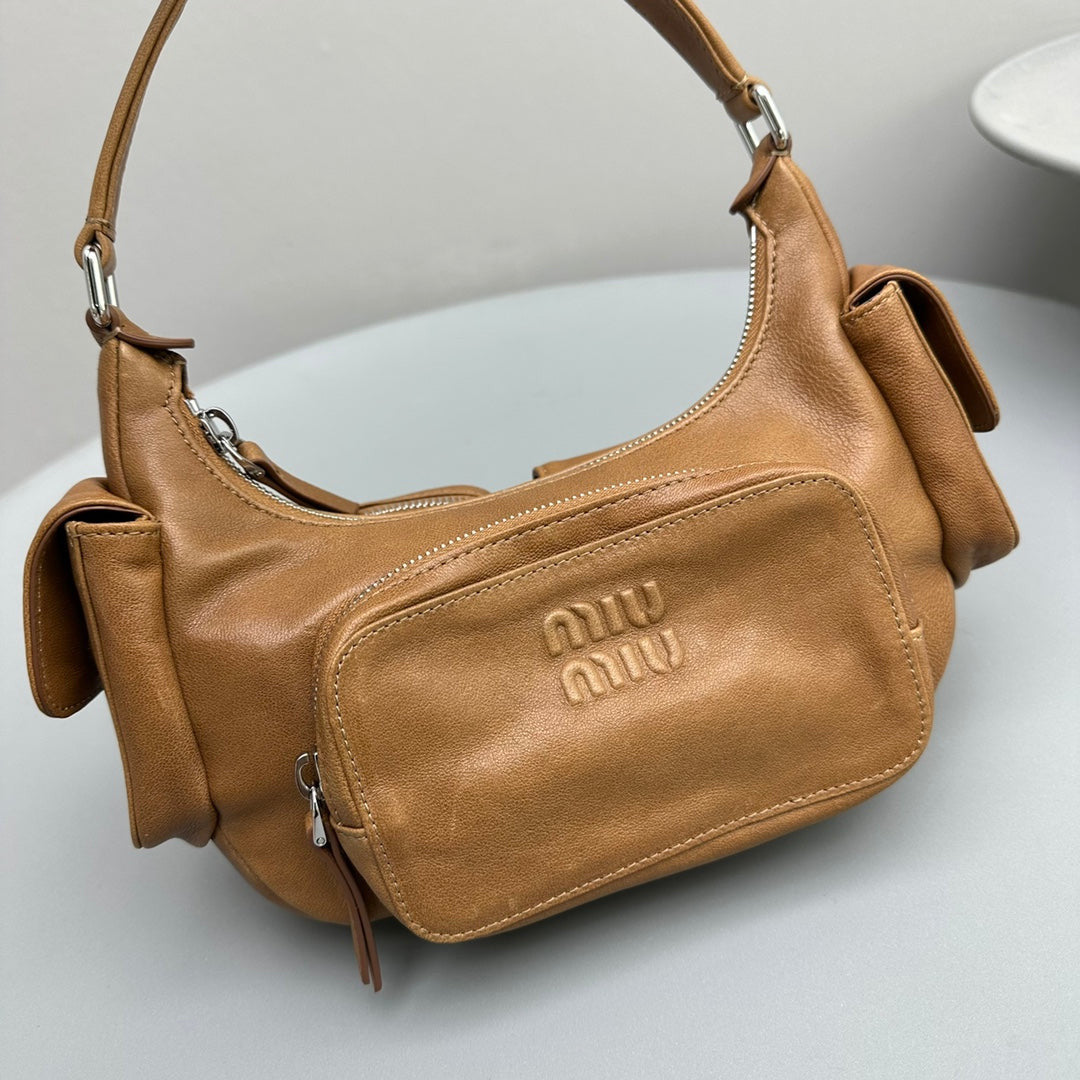 Miu Miu Pocket Nappa Leather Bag