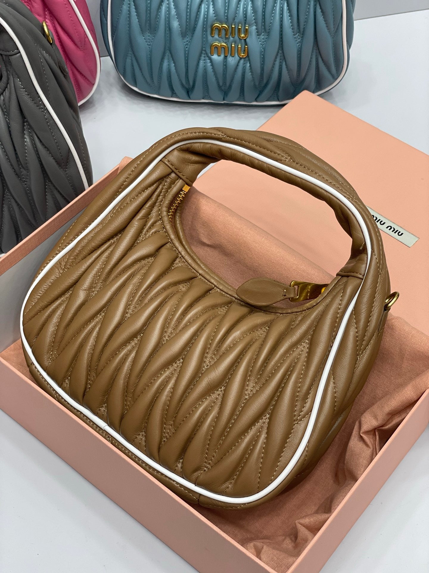 Miu Miu wander hobo brown