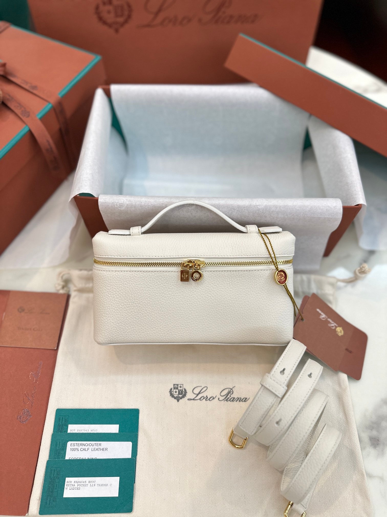 Loro Piana Purse in white