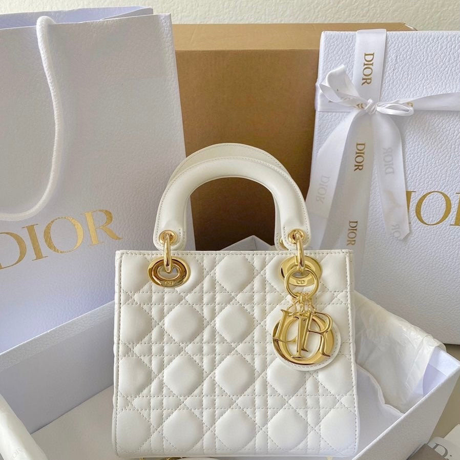 Lady Dior Bag In White