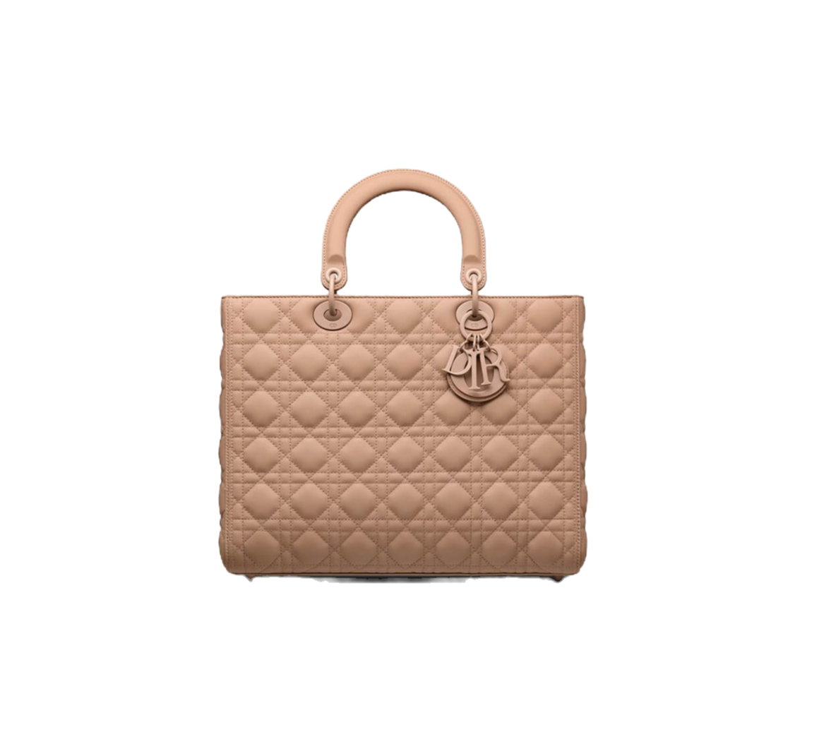 Large Lady Dior Bag in Nude