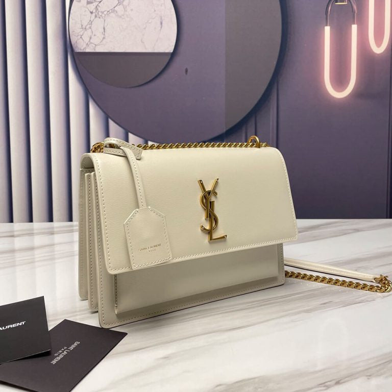 Saint Laurent Sunset Bag In Smooth Leather
