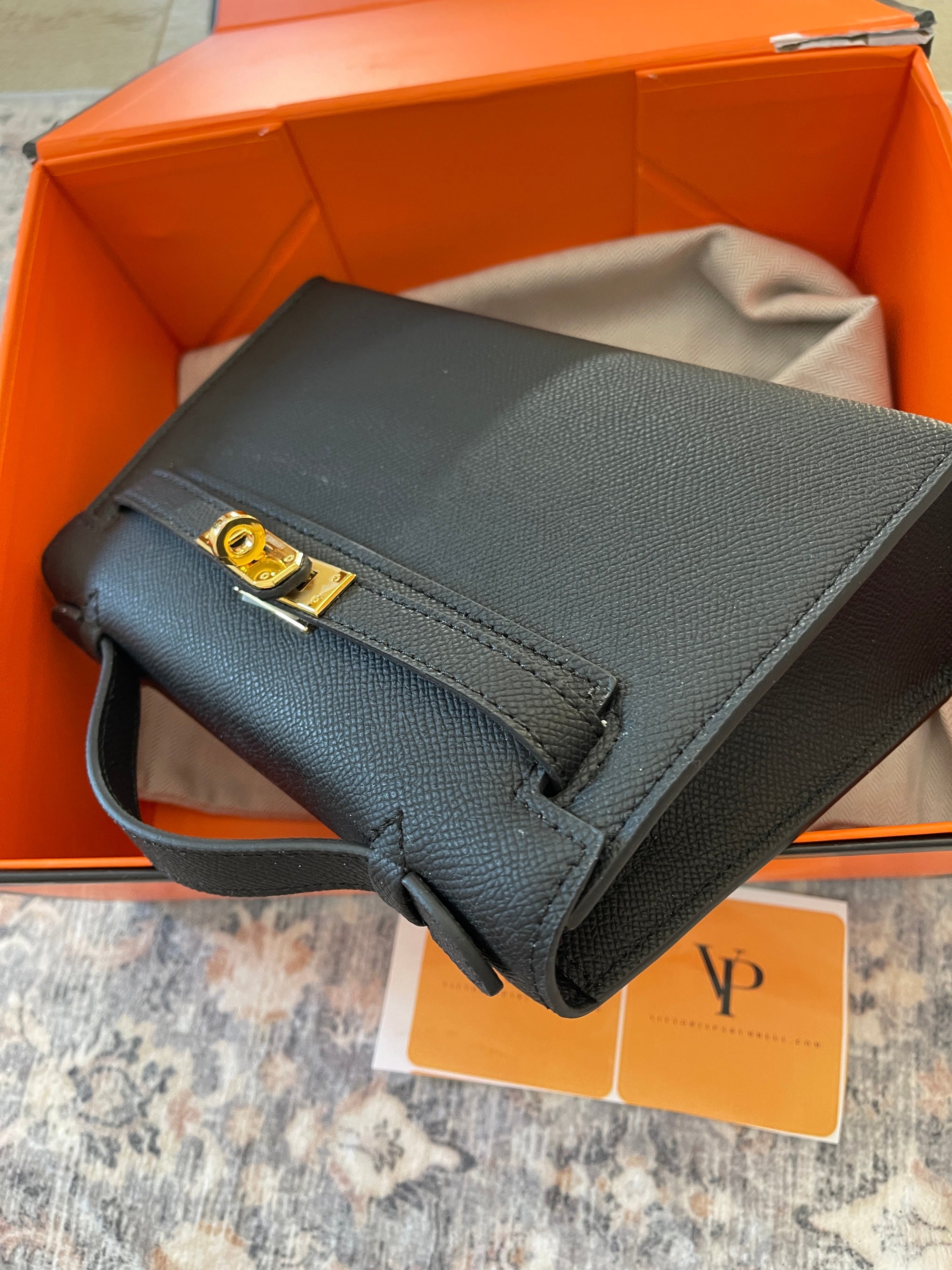 Hermes Kelly pochette black