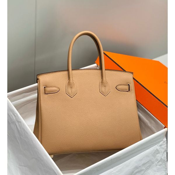 Hermes Birkin Bag In Chai Clemence Leather